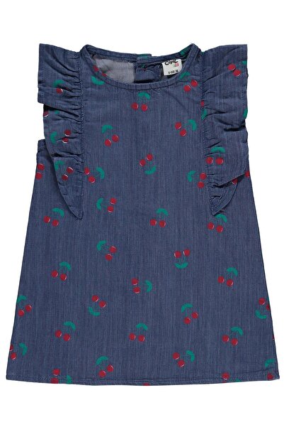 Civil Baby Φόρεμα με βολάν σε σχέδιο κεράσια για 6-18 μηνών - Μπλε