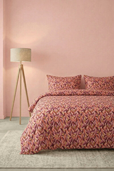 Anılsan Σετ Παπλωματοθήκης Leaves Double 100% Βαμβακερό Percale