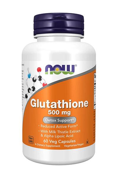 Now Foods Glutathione 500Mg 60 Veg Capsules