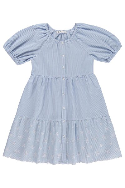 Civil Girls Ριγέ φόρεμα για 6-9 ετών - Μπλε