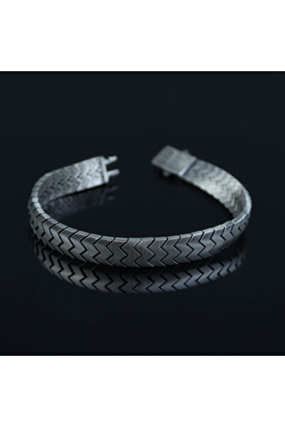 Mercan Silver Gümüş El Yapımı 10mm Gurmet Modeli Erkek Bileklik