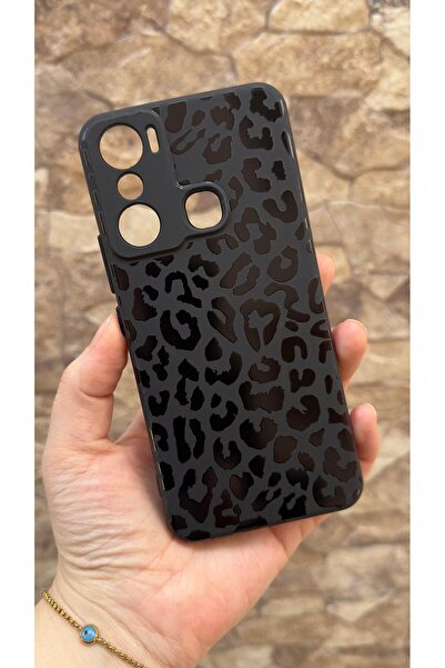 Vip Case İNFİNİX HOT 20İ Uyumlu Leopar Desenli Silikon Darbe Emici Klasik Kor...