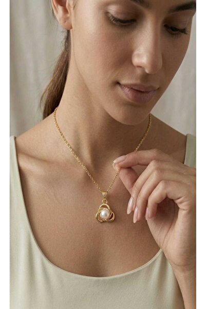 SEVMİNE Vintage Spiral Design Pearl Necklace |   Mother's Day Gift