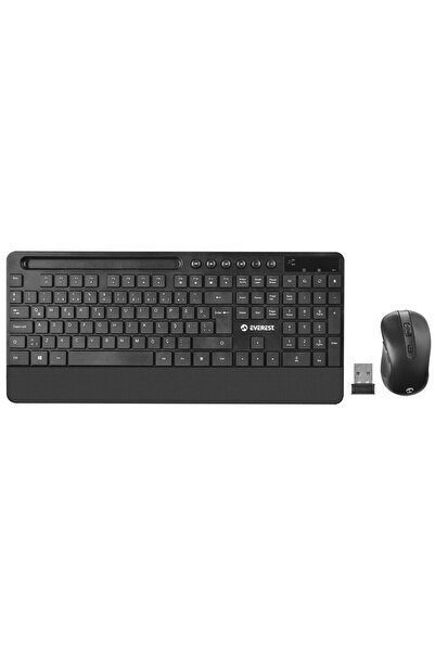 Everest KM-9676 Siyah Klavye + Rampage SN-R9 Kulaklık+Mouse + Rampage 300350 35*25cm Mousepad 4lü Se