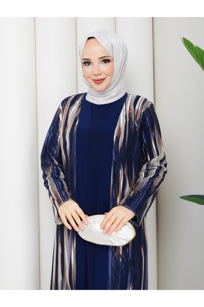 Modam Bella ROCHIE MĂRIME MARE CU DUBLU DANTELAT