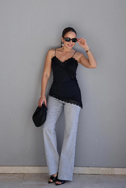 Purple by Banu Gray Bootcut High Jean Pants