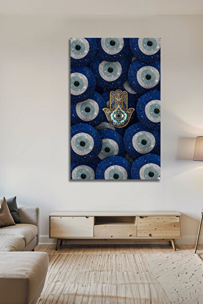 B&G DESIGN Piatră de sticlă decorativă cu designul mâinii lui Fatma, decor mo...