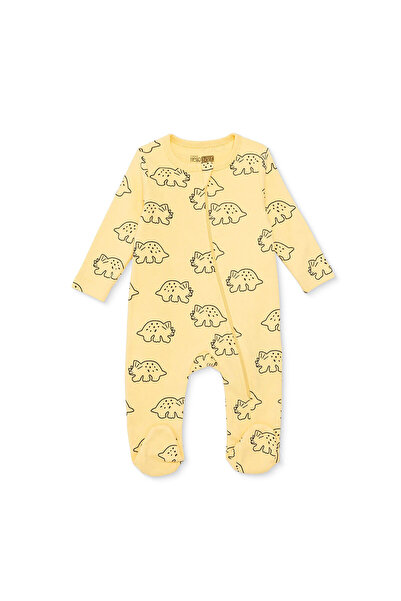 ebebek Hello Baby HelloBaby Erkek Bebek Tulum Dinozor Baskılı Fermuarlı Bisik...