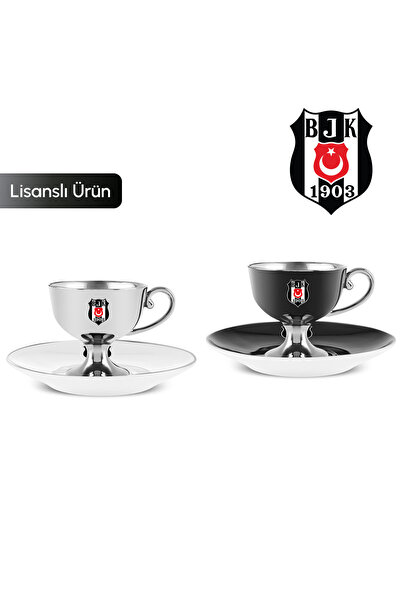 Karaca x Beşiktaş Lisanslı 2 Kişilik Kahve Fincan Takımı 80 ml