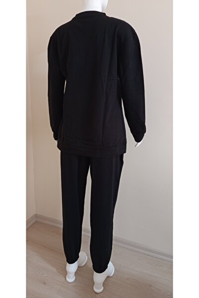 CSAYMODA Black and Gray Patterned Pajama Set