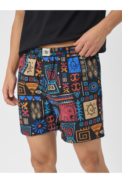 The Souled Store By Styli Men Black Tribal Print Boxers