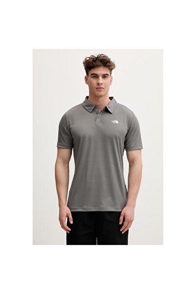 THE NORTH FACE Ανδρικό μπλουζάκι πόλο Tanken σε γκρι χρώμα (NF0A2WAZ0UZ1)