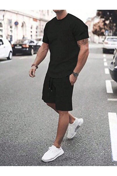 By Layina Men's Shorts T-Shirt Tracksuit Set - T-Shirt Shorts Set