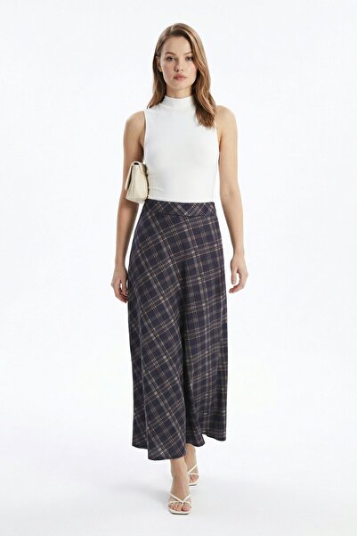 Rays Καρό φούστα με ελαστική μέση 3507-1
