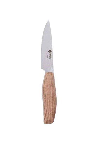 Penguen Rustic Utility Knife Silver/Brown 4.5inch