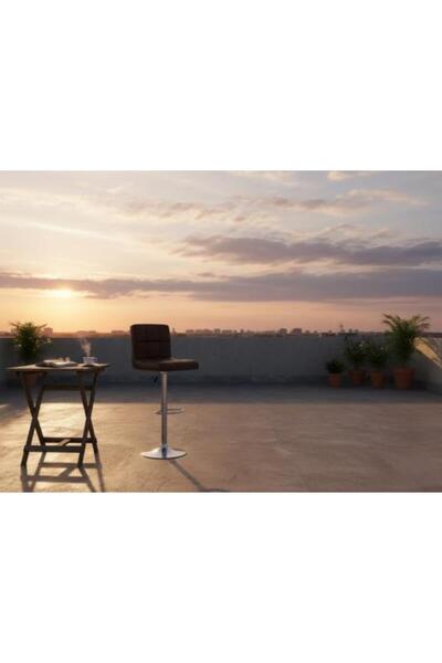 on home Leather Swivel Bar Chair 114X45X45 cm