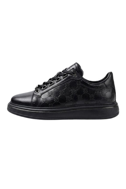 Pierre Cardin Stylish Design, Suitable for Daily Use, Black Lace-Up Patterned...