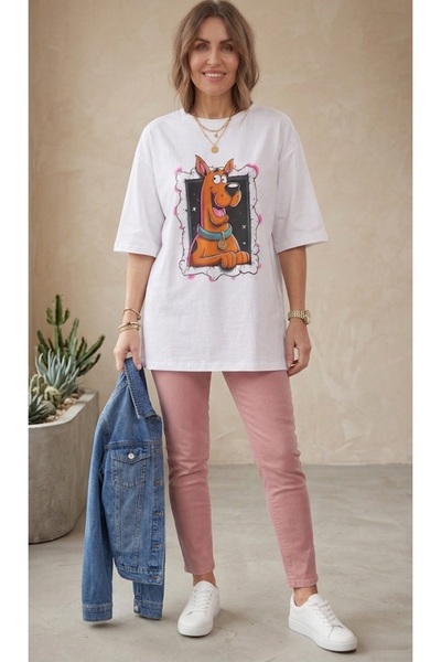 MODELİST Printed Oversized Vibrant Color T-Shirt