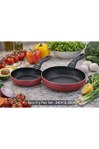 Perfect Kitchen 2pcs fry pan set -24 CM&28CM