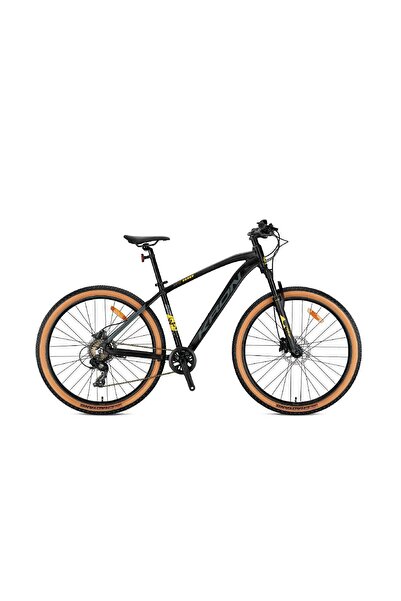 Kron 24J XC 100 HD DAĞ BİSİKLETİ - MAT SİYAH SARI FÜME - 33 KADRO