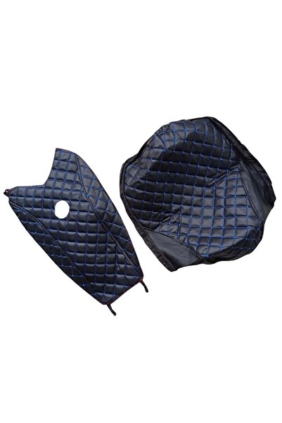 EŞREFOĞLU-EMA SET HUSE PIELE CG125 CU BRODERIE ALBASTRA