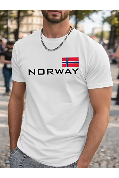 NOURAM Men'S Plus Size Pattern T-Shirt - Casual Short Sleeve