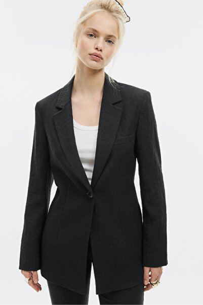 Stradivarius Vücuda oturan rustik blazer