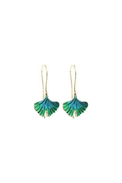 CAL'S Colorful Enamel Leaf Earrings