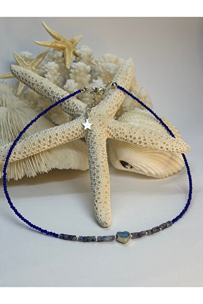 gemsartdeco Sodali̇t Natural Stone Special Design Necklace