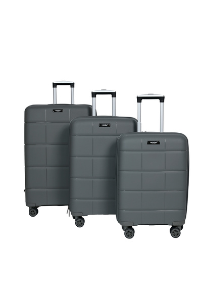 Moda Çanta MODA PP 3'LÜ SİLİKON VALİZ SETİ MV-22 FÜME