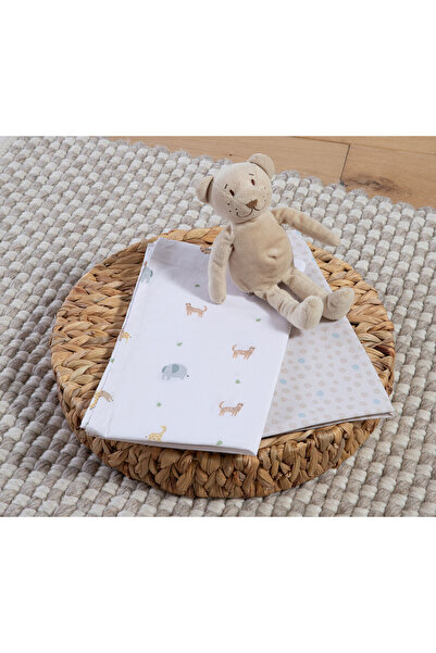 CozyLife Nef-Nef Home Wear Σετ Σεντονιών Κούνιας Βαμβακερό  "Jungle in Motion...