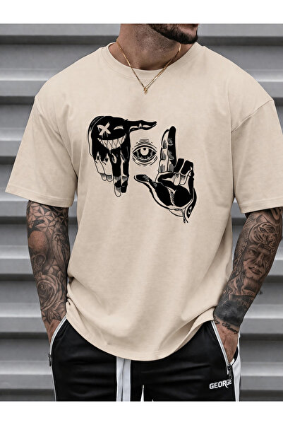 DAXİS Sportwear Company Ανδρικό μπλουζάκι με στάμπα μάτι