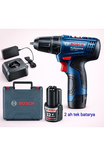 Bosch Gsr 120 Li Darbesiz 2 Ah Tek Akülü Vidalama