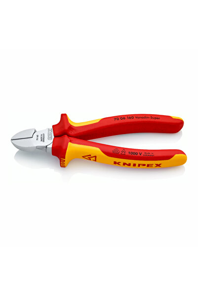 Knipex 3'lü Set 1000V Kombine Pense 180 mm 1000V Yan Keski 160 mm 1000V Kargaburun 160 mm