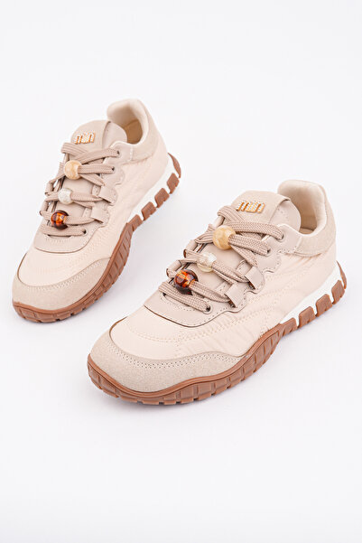 Madam Tarz CRT-50 Επίπεδη σόλα Λεπτομερής Αθλητική Ενδυμασία με Χάντρες