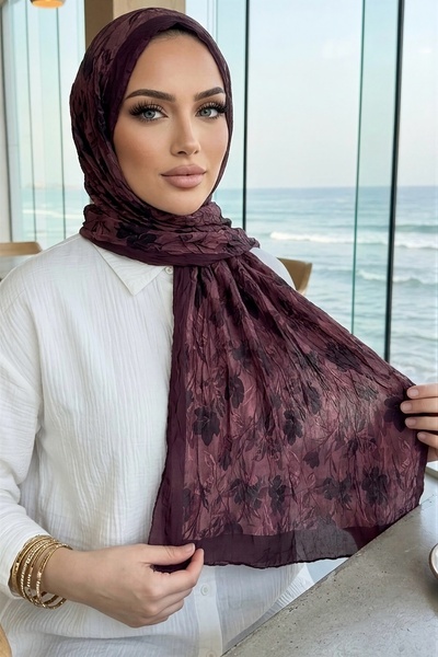İmajButik شال كراش منقوش من موردم إيبيلهان