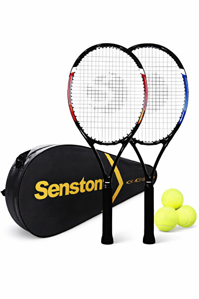 Saule 27inç Yetişkin Tenis Raketi "2 Adet" ve "3 Adet" Tenis Topu, Deluxe Ten...