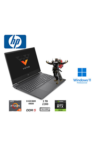 HP Victus Amd Ryzen 5-8645HS 8GB 1TB RTX3050 6gb W11 PRO 15.6" Fhd IPS 144Hz ...