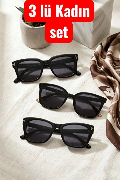 Zzla نظارات شمسية نسائية سوبر 3 لايت بلاك مع حماية من الأشعة فوق البنفسجية 400