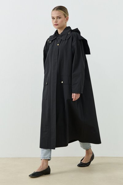 QANU Core Raincoat Black