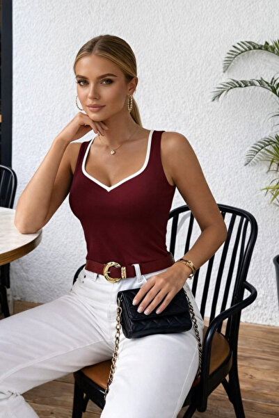 Modayakamoz Νέα σεζόν Γυναικεία μπλούζα κατάδυσης με λουράκια και λαιμόκοψη V