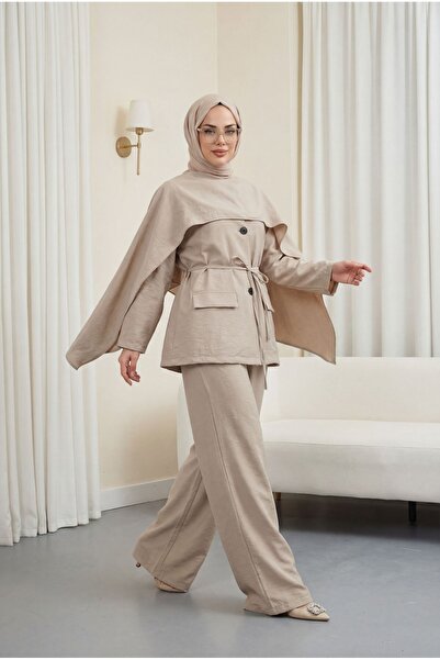 Modamorfo Σετ αλεξίπτωτου με λεπτομέρεια τσέπης, λαιμόκοψη V, κορδόνια και φο...