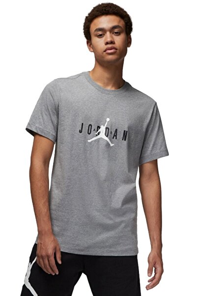 Nike Ανδρικό κοντομάνικο μπλουζάκι Jordan Air Stretch, καθημερινό, γκρι