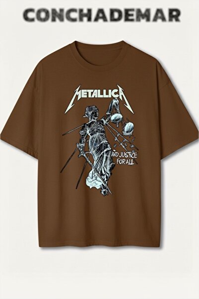 Vordevia Μέταλλικα με τύπωμα Πρέμιουμ oversized Βαμβάκι lu T-shirt