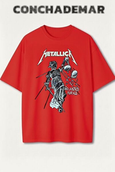 Vordevia Μέταλλικα με τύπωμα Πρέμιουμ oversized Βαμβάκι lu T-shirt