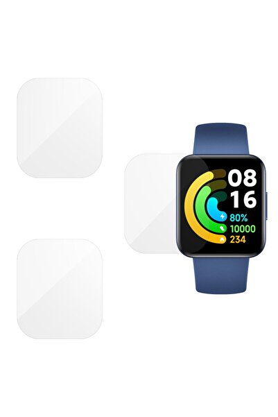 SILKASE Σετ 3 Φιλμ Σιλικόνης Πλήρους Κάλυψης Οθόνης για POCO Watch GL (39x34m...