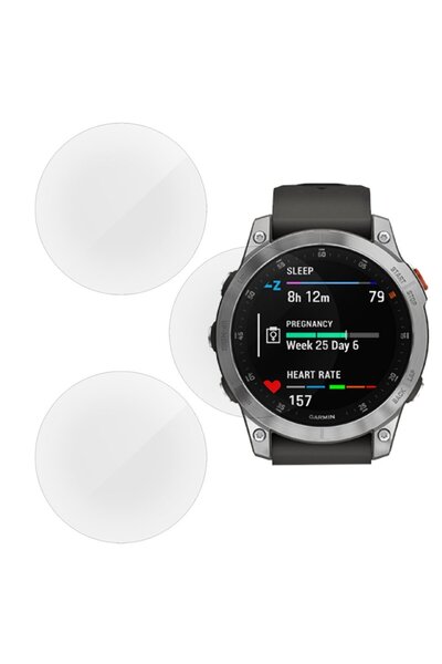 SILKASE Σετ 3 μεμβρανών σιλικόνης Garmin epiX (47mm - 1.3 ίντσες), Γυαλιστερές
