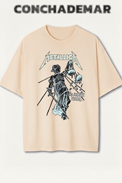 Vordevia Μέταλλικα με τύπωμα Πρέμιουμ oversized Βαμβάκι lu T-shirt