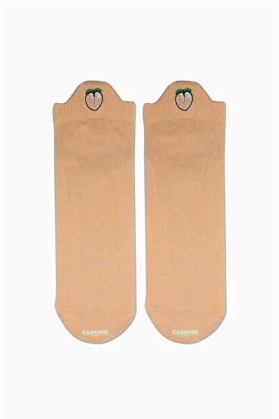 CARNAVAL SOCKS Спортни чорапи с бродирани шарки и прасковена текстура на глезена