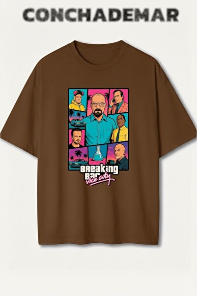 Vordevia Μπλουζάκι από βαμβάκι υψηλής ποιότητας με στάμπα Breaking Bad